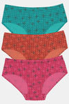 Rosaline Pure Cotton Full Coverage Tribal Pattern Brief (Pack of 3) — thumbnail 4